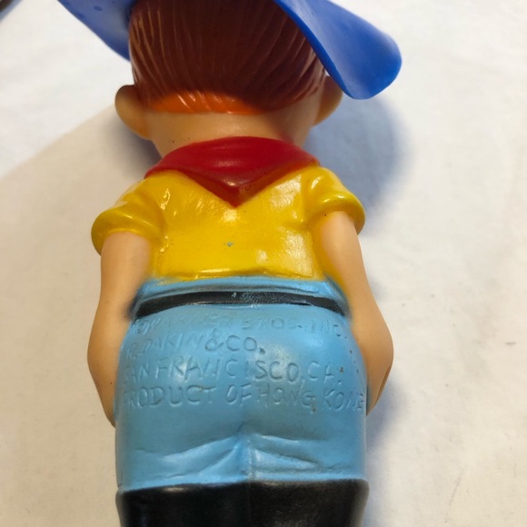 Vintage Yosemite Sam Rubber Squeaky Toy R Dakin & Co Warner Bros Looney Tunes - Picture 4 of 9